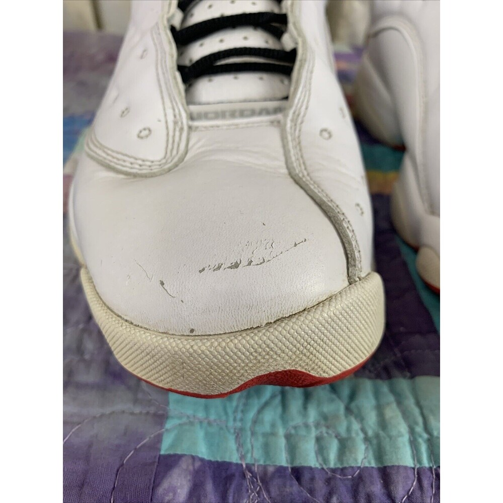 Jordan 13 Retro History of Flight 2017 Mens Size 11 Preowned White With Red - Picture 4 of 16